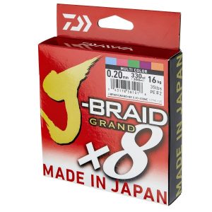 نخ ماهیگیری J براید گرند دایوا مولتی‌کالر J-BRAID GRAND MULTI COLOR