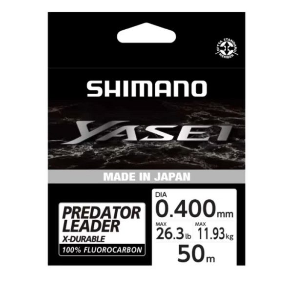 نخ لیدر فلوروکربن Shimano Yasei Leader سایز 0.40 میلی‌متر | 50 متر